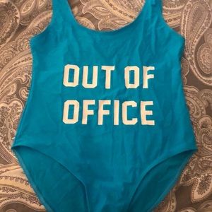 One Piece Swimsuit “Out of Office”